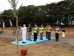 写真：祝詞をあげて