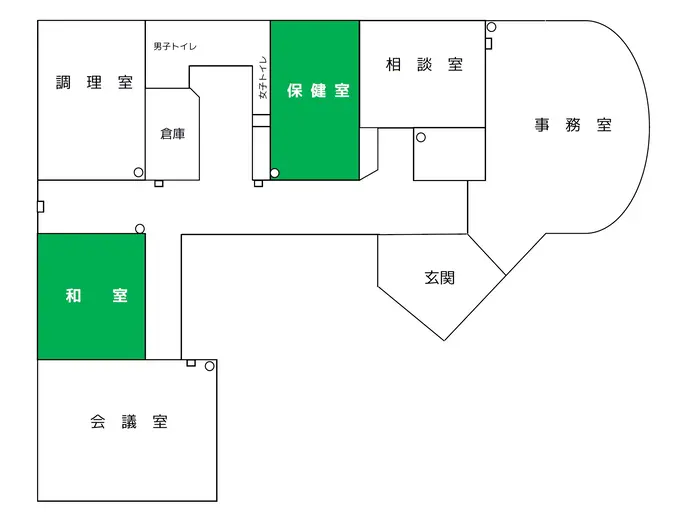 守谷市文化会館の館内図