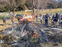 どんど焼きの様子（2）