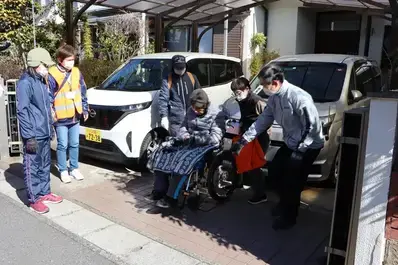 避難訓練の様子