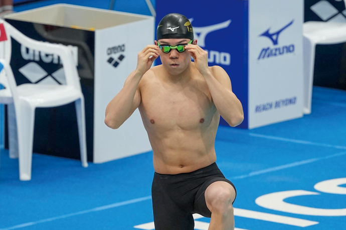 競技中の渡邊天馬さんの写真