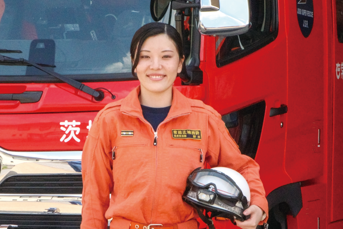 写真:守谷消防署救助隊 野本あか莉さん