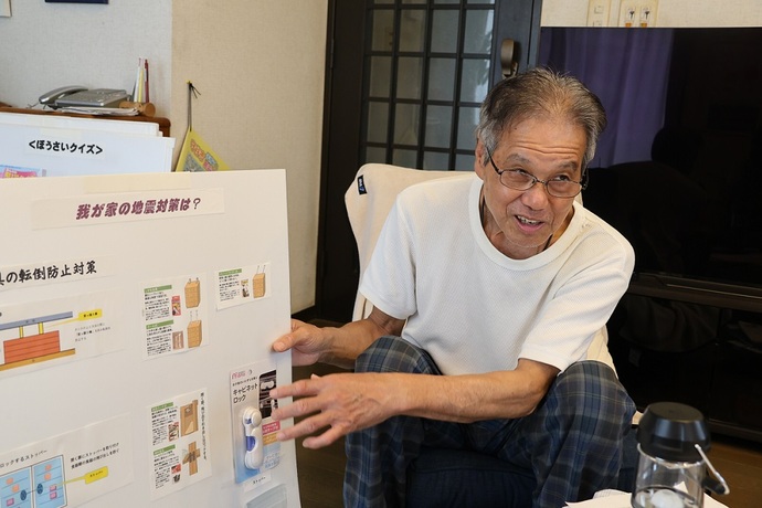 写真：防災士の山田さん