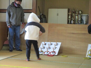 輪投げ大会の様子